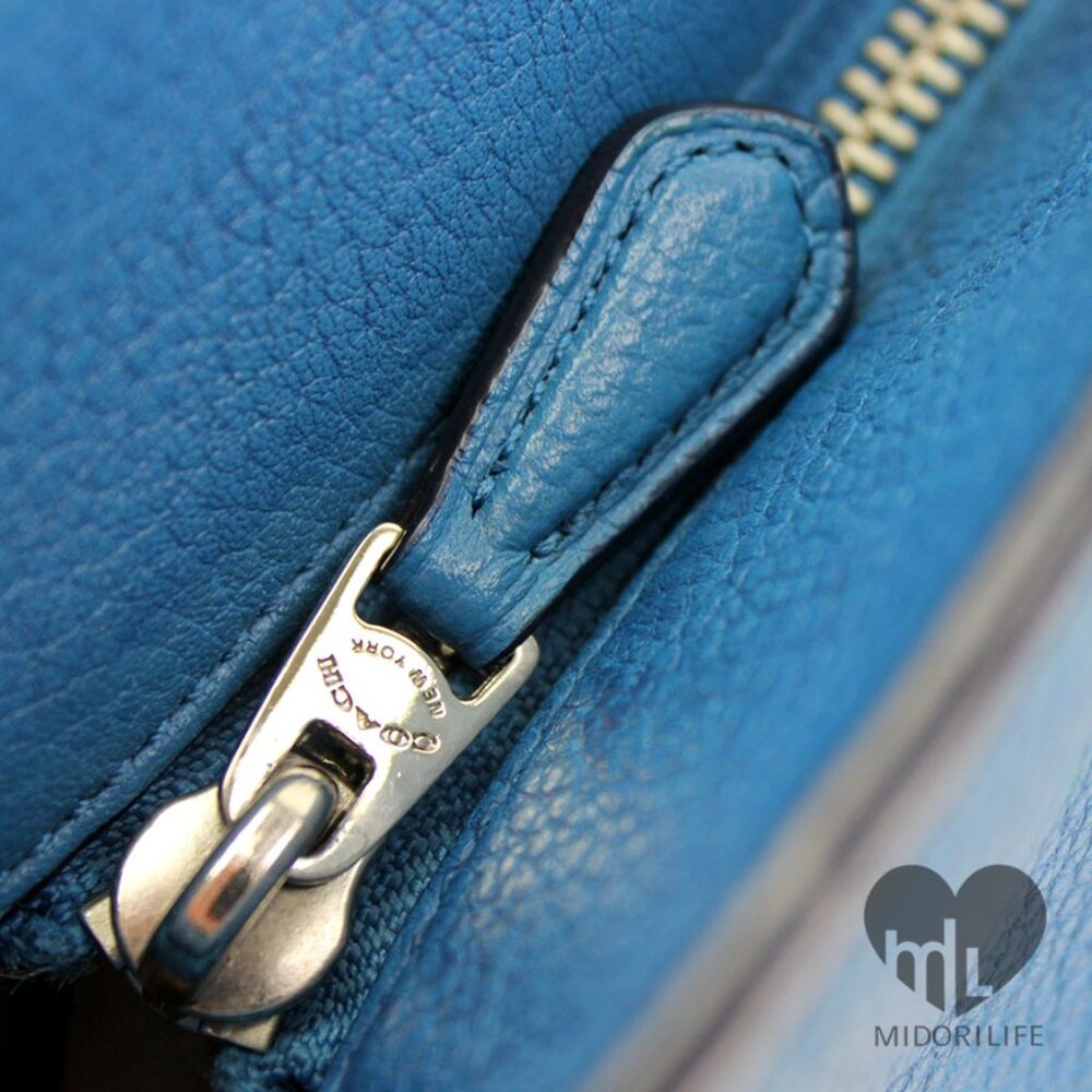 COACH Sophia Polished Pebbled Leather Tote - Picture 8 of 15